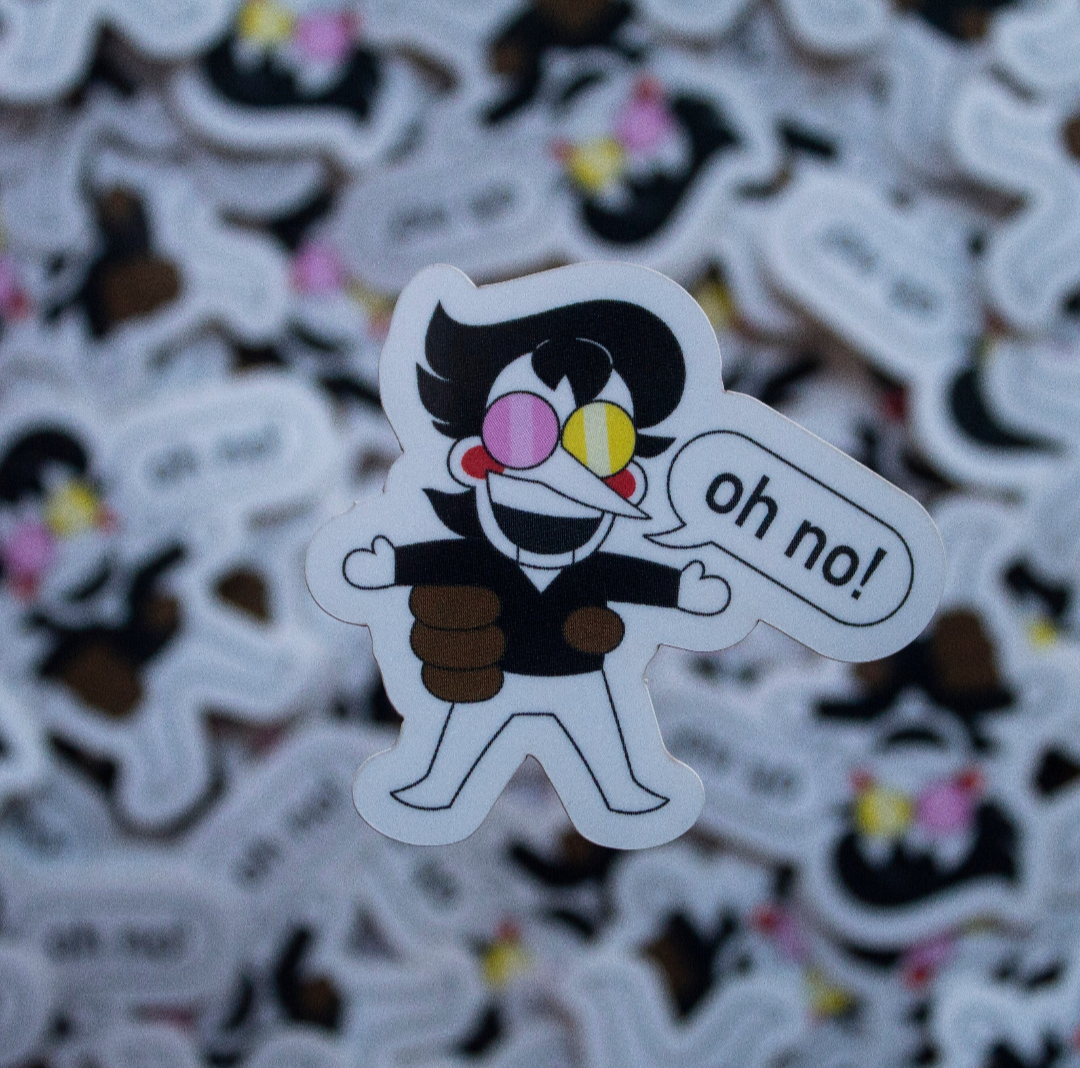 Spamton G. Spamton Held So Gently In My Big Hand Mini Glossy Vinyl Sticker | 3 Variations!