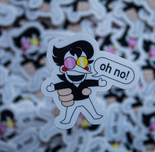 Spamton G. Spamton Held So Gently In My Big Hand Mini Glossy Vinyl Sticker | 3 Variations!